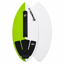 Prancha de Skimboard para Iniciante Nomar Surf 1,10m em Fibra de Vidro - Tricolor ou Verde