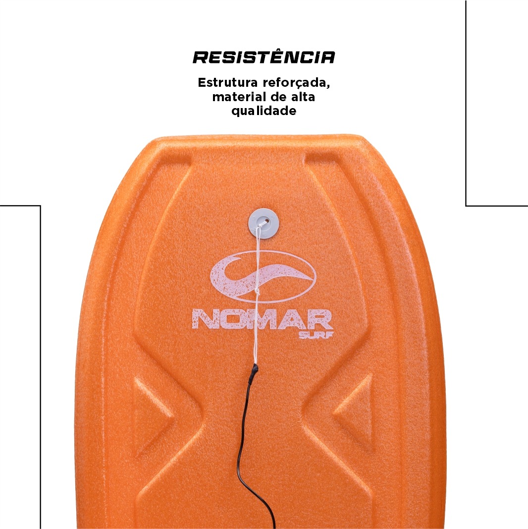 Prancha Surf Bodyboard Grande Master Corta Onda Com Leash - Imagem 7