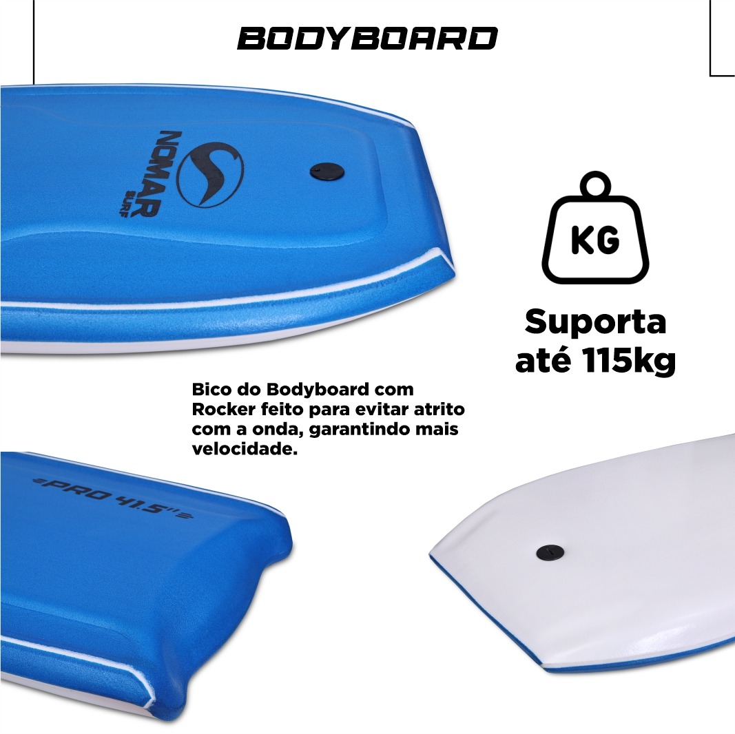 Prancha Bodyboard Extremebat Pro 38.5 com Leash - Imagem 2