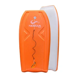 Prancha de Bodyboard Nomar Surf Master 105cm Corta-Onda com Leash - Laranja ou Verde