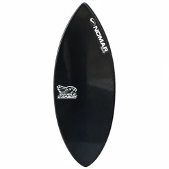 Prancha de Skimboard Nomar Surf Profissional 1,32m Double Carbon em Resina Epóxi - All Black
