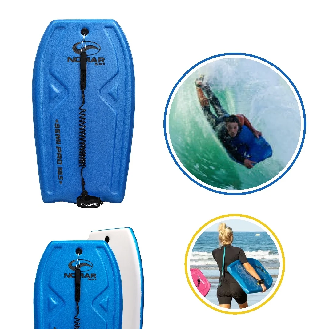 Prancha Bodyboard Semi-Pro 39.5" Nomar Surf com Leash - Imagem 2
