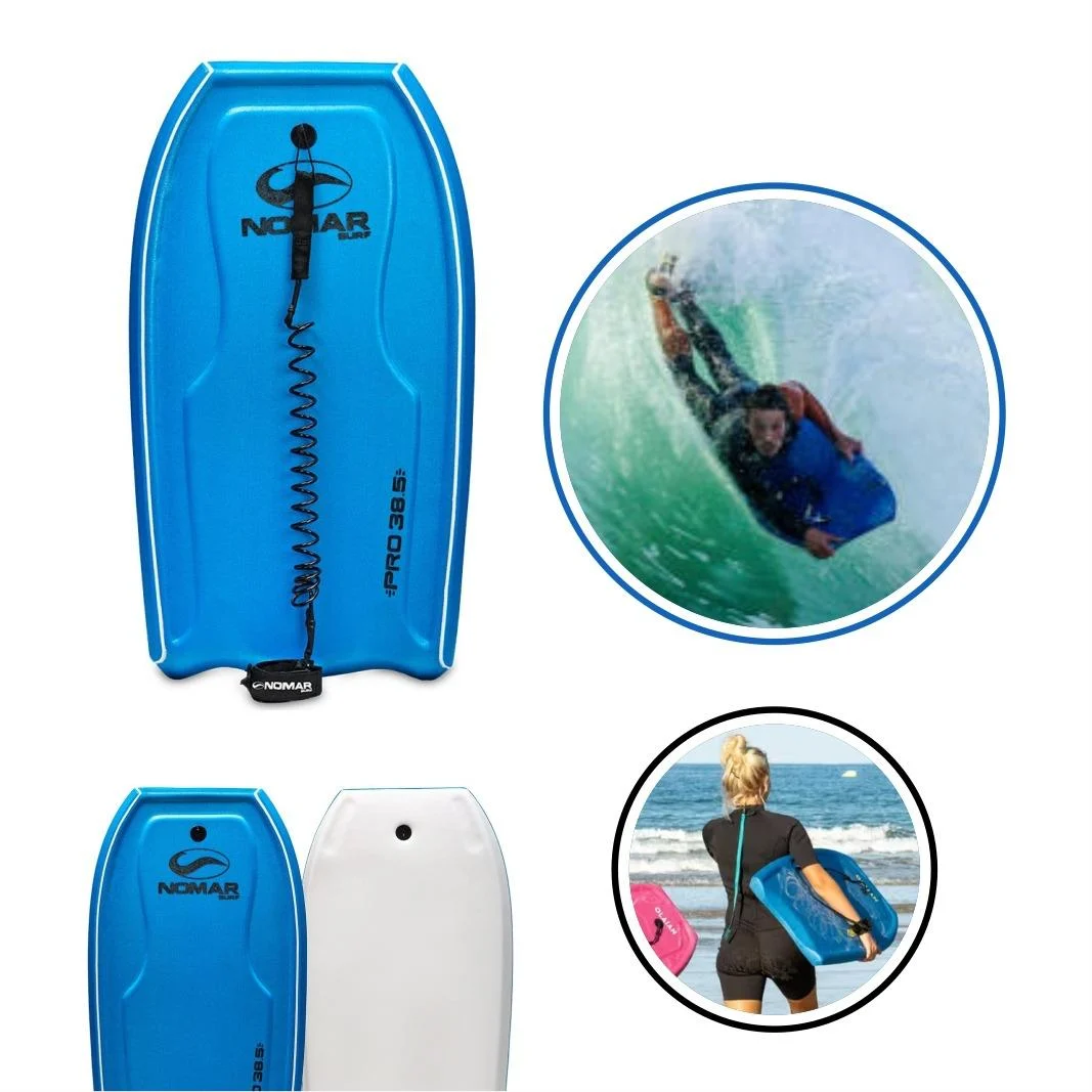 Kit Prancha Bodyboard Extremebat Pro 38.5 com Leash e Nadadeira Pé De Pato - Imagem 2