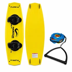 Kit Prancha de Wakeboard Nomar Surf Flow 139cm para Iniciante com Botas e Cabo Manete 22m