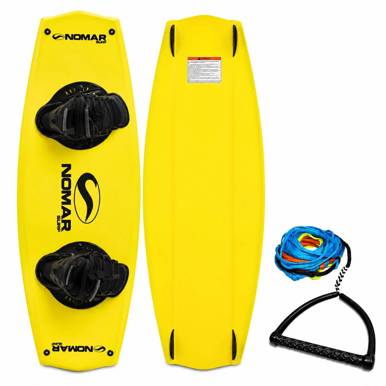 Kit Prancha Wakeboard Nomar Flow 139 Iniciante Com Botas e Cabo Manete 22m