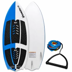 Kit Prancha Wakesurf Bat Tail 5'0 Nomar Surf com Cabo Manete 22m