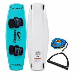 Kit Prancha Wakeboard Nomar Surf Flow 139cm para Iniciante com Pads e Cabo Manete 22m - Azul